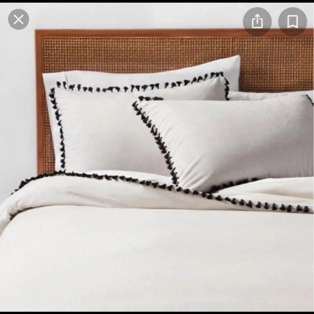 Opalhouse Tassel Duvet Cover - Twin